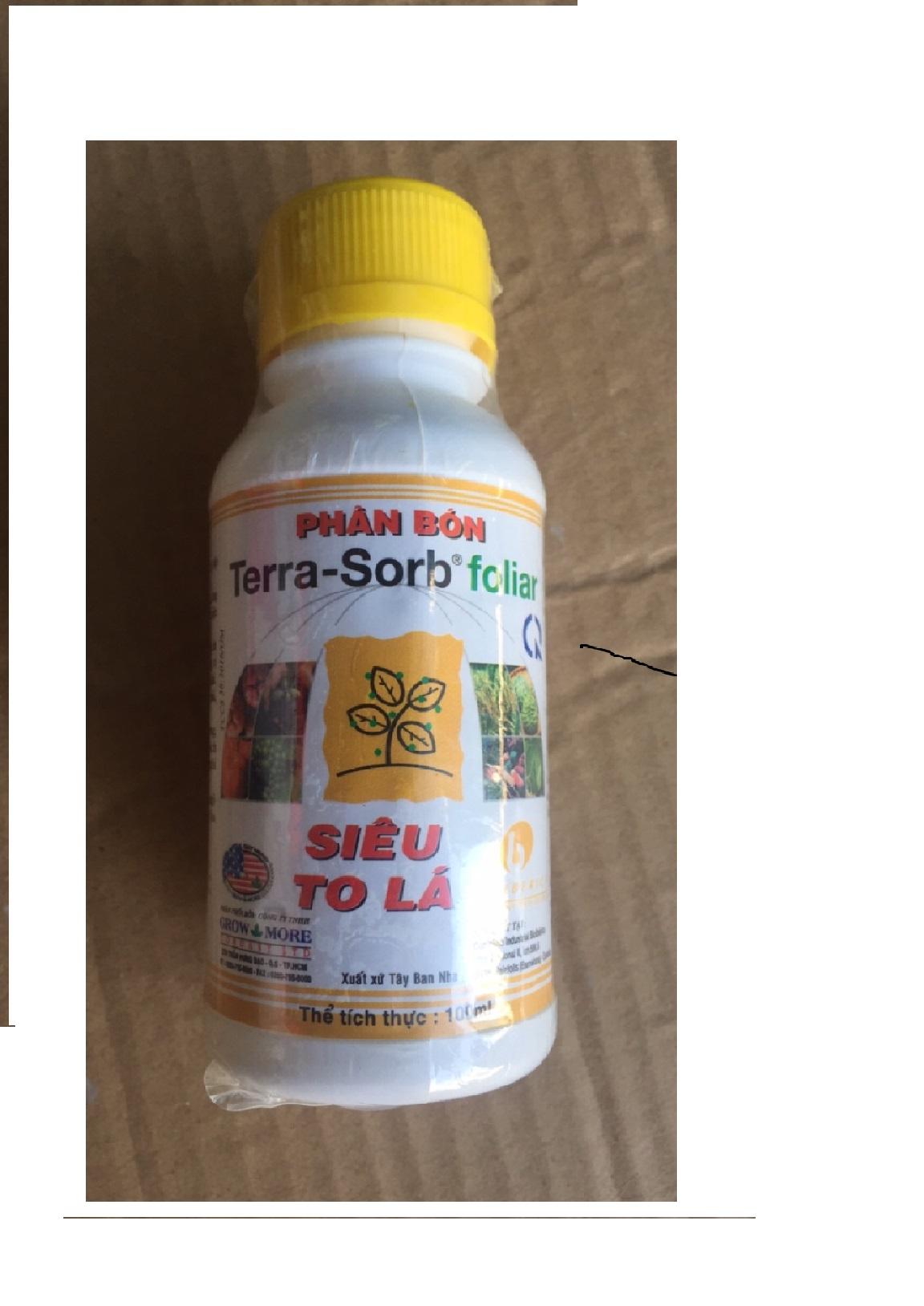 Phân bón terra-sorb- siêu to lá lọ 100ml