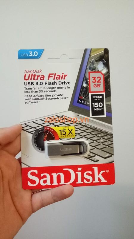 USB 3.0 SanDisk CZ73 Ultra Flair 32GB (Xám)
