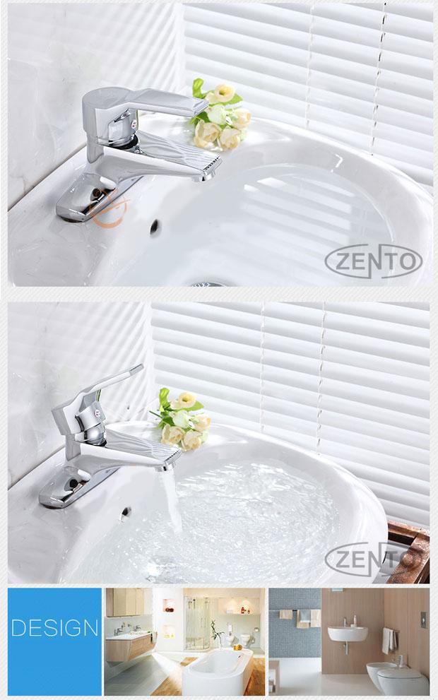 Vòi chậu rửa nóng lạnh Zento ZT2021 (Trắng)