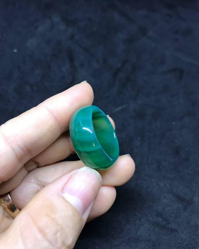 [HCM]NHẪN ĐÁ MÃ NÃO XANH