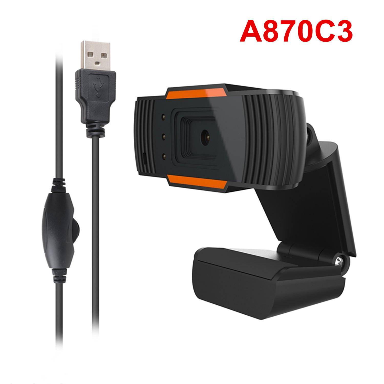 A870 USB Webcam,Web Camera,Web cam Desktop camera With Built-in MIC for Video Calling and Recording