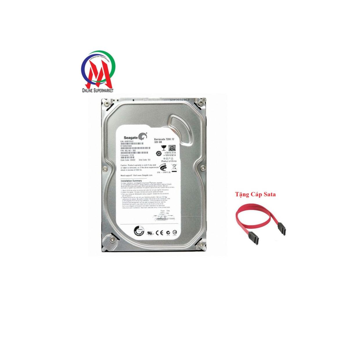 [HCM][Bảo hành 24 tháng] Ổ cứng máy PC 320GB SEAGATE tặng kèm cáp Sata