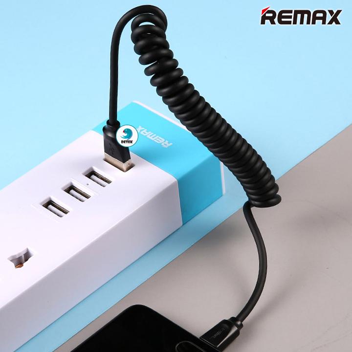 [HCM]Cáp sạc lò xo Remax Rc-117a cổng Type C (trắng)