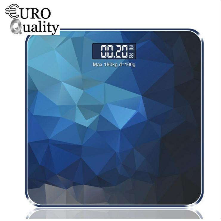 Cân sức khoẻ điện tử và đo nhiệt độ môi trường cao cấp Blue Diamond (max=180kg,+/- 100g)