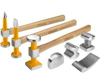 Bộ 7 món đe và búa làm đồng INGCO HBAFH0711