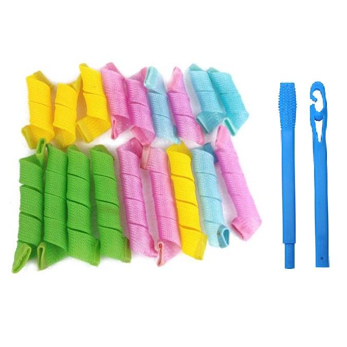 Bộ uốn tóc không dùng nhiệt 18 lô, 2 móc