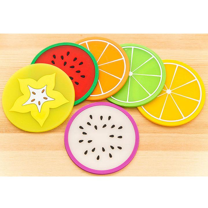 Combo 5 Miếng Lót Ly Hình Trái Cây
