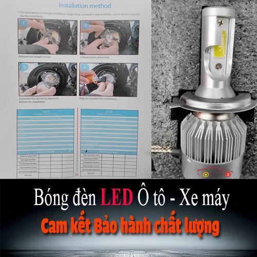 Bóng đèn LED siêu sáng C6 chân H4 (F)