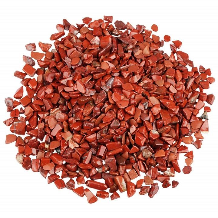 Đá thạch anh tự nhiên màu đỏ 500g
