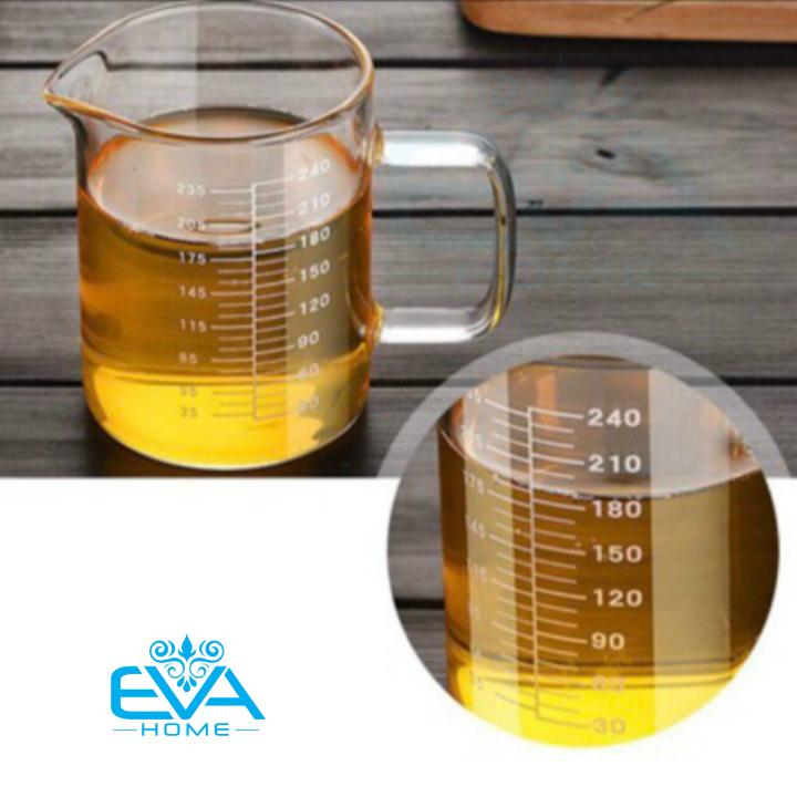 LY THUỶ TINH CHIA VẠCH ĐO LƯỜNG 240 ML