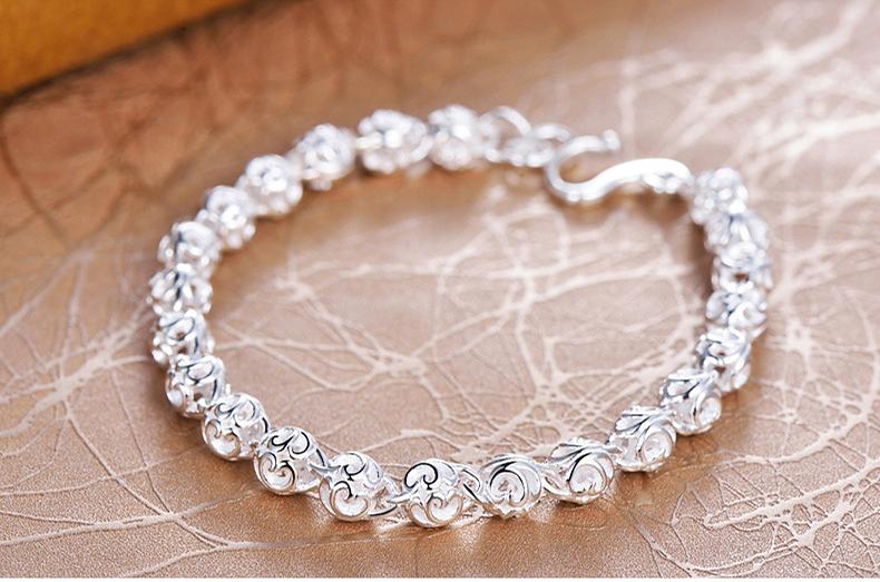 Vòng Tay Bạc S925 Quả Châu  Nữ Tính  Sang Trọng VTBACQUACHAU