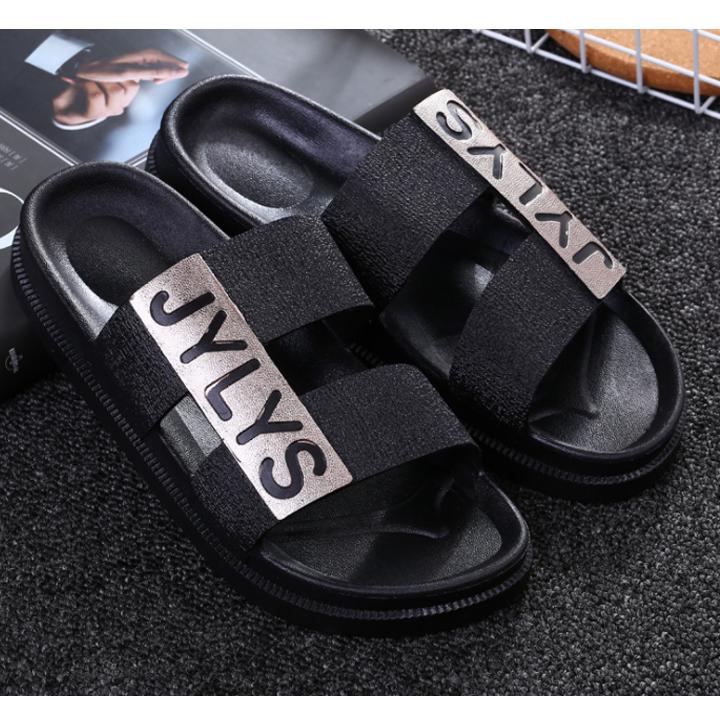 Dép quai ngang nam đúc nguyên khối, bên chắc phong cách hàn quốc