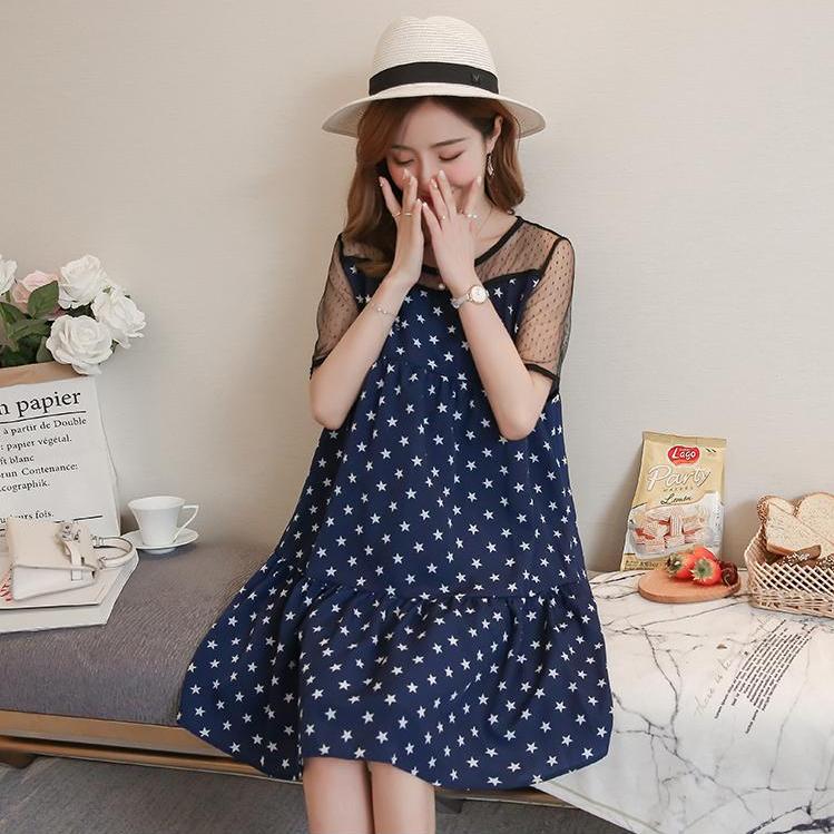 Đầm bầu họa tiết hình sao DB10