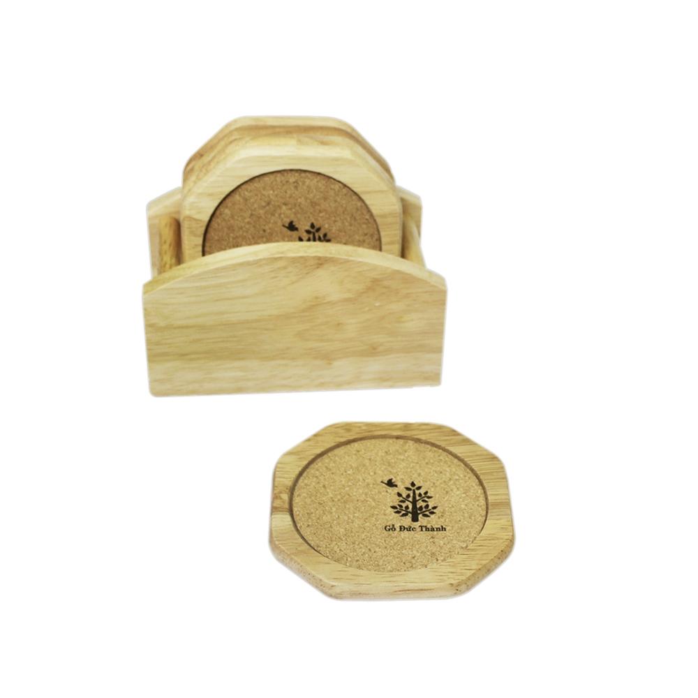 Bộ Lót Ly 6 Cái Gỗ Đức Thành 23201