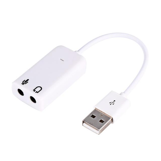 [HCM]Cáp USB ra Sound 7.1  (màu trắng )