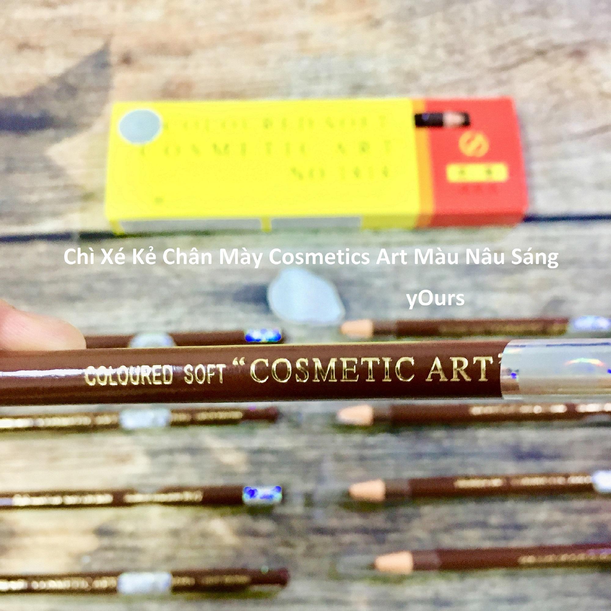 [Combo 2 Cây]  Chì Xé Kẻ Chân Mày Cosmetic Art Eyebrow Pencil Màu Nâu Sáng 2 Tem 1818 No.2 - Chì Kẻ Mày Cosmetic Art Eyebrow Pencil Màu Nâu Sáng 2 Tem 1818 No.2 - Chì Xé Cosmetic Art Eyebrow Pencil Màu Nâu Sáng 2 Tem 1818 No.2