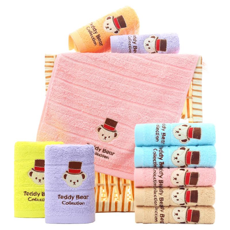 Grace Hoạt Hình 100% Cotton Mềm Mại Hút Nước Nhỏ Khăn Mặt Khăn Mặt