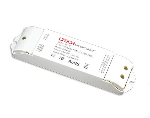 Bộ thu tín hiệu điều khiển đèn LED Ltech T4-CV CV Wireless Receiving controller