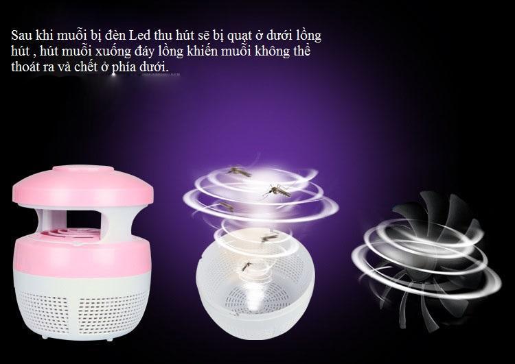 Đèn bắt muỗi diệt côn trùng hình nấm