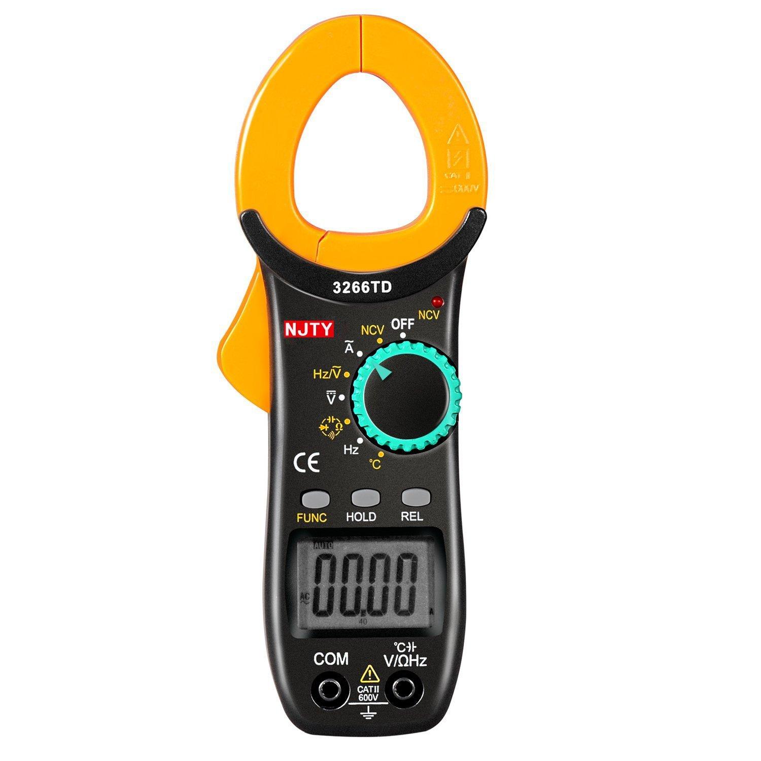 Ampe kìm kẹp mét NJTY 3266TD bỏ túi, công cụ sửa chữa điện , điện lạnh đo được nhiệt độ.
