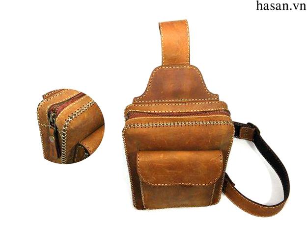 Túi  da đeo chéo nam da bò handmade cao cấp