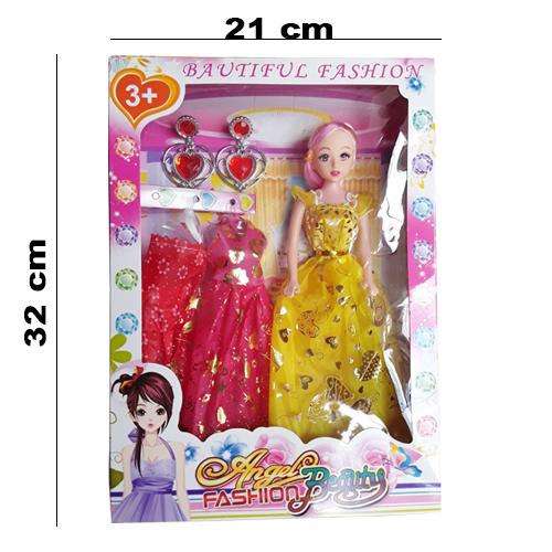 Hộp Đồ Chơi Búp Bê 2 Áo Cho Bé Gái 923c