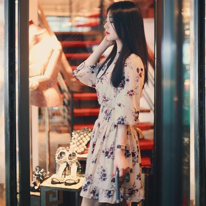 [HCM]Đầm Voan Cổ Điển Hàn Quốc - New Thoi Trang