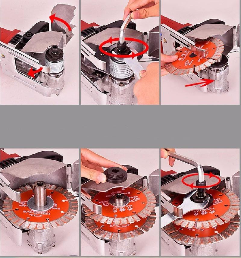 Máy cắt rãnh tường 5 đến 7 lưỡi