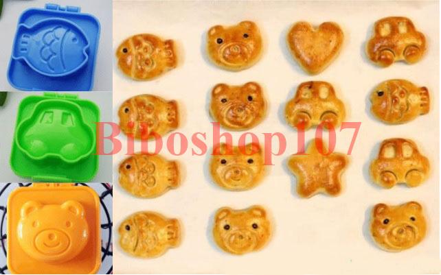Bộ 4 khuôn cơm Bento hình thú xinh xắn