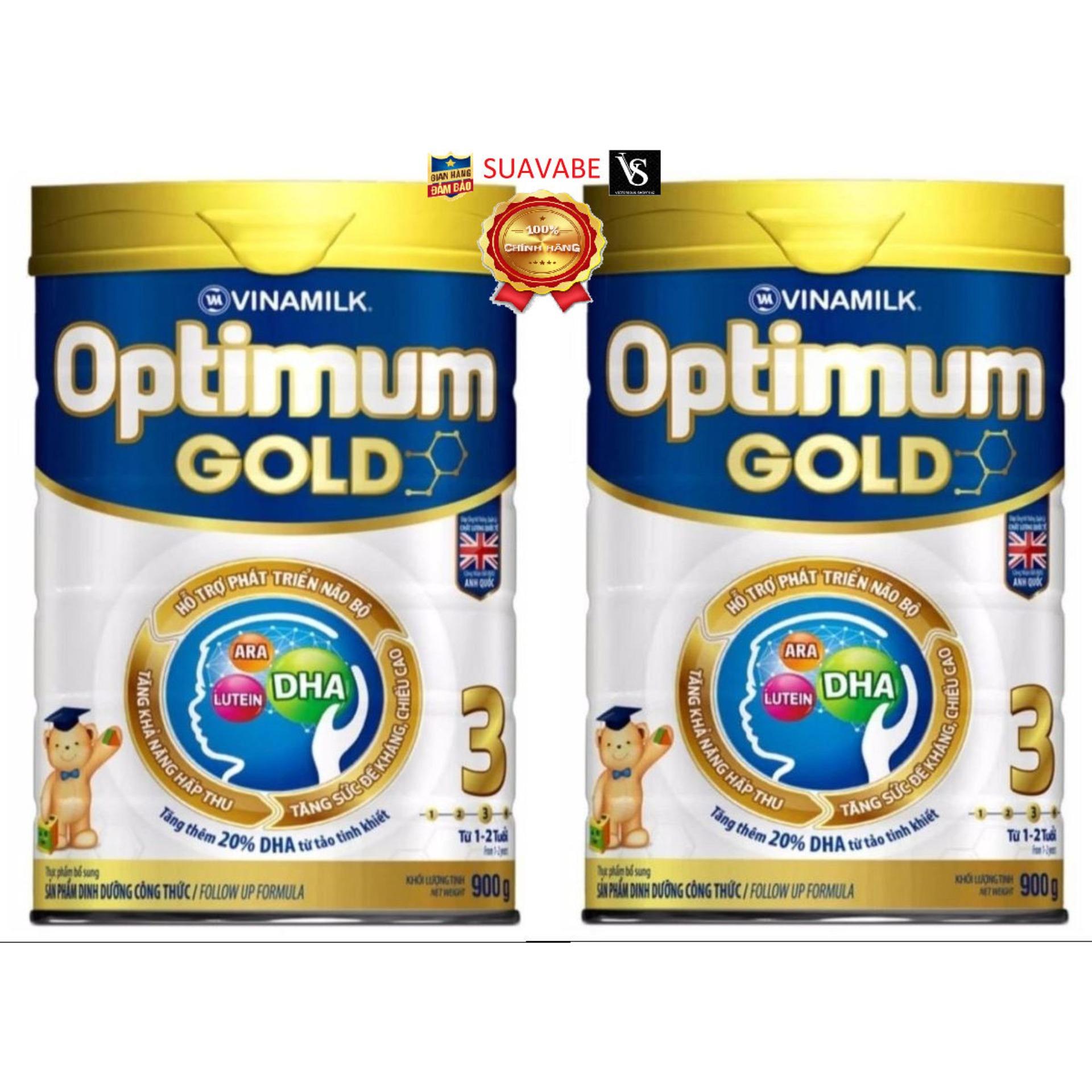 Bộ 2 sữa bột Dielac Optimum Gold Step 3 900g