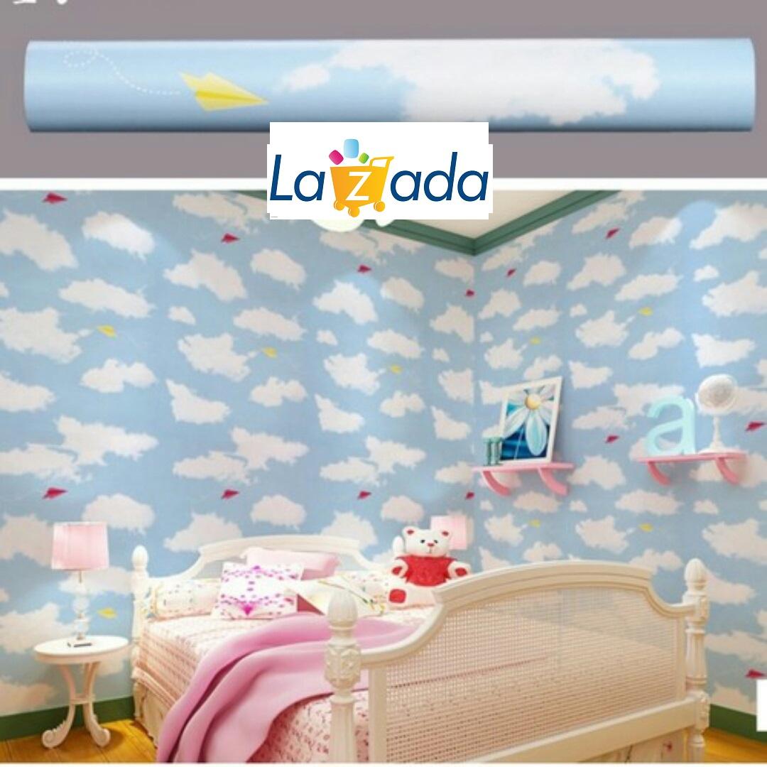 5m Giấy dán tường hoa văn mây trời