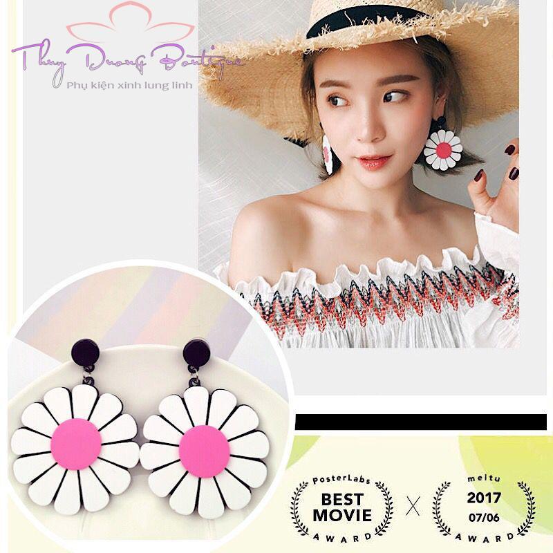 Bông tai Thời Trang Hoa Cúc Vàng ATB025