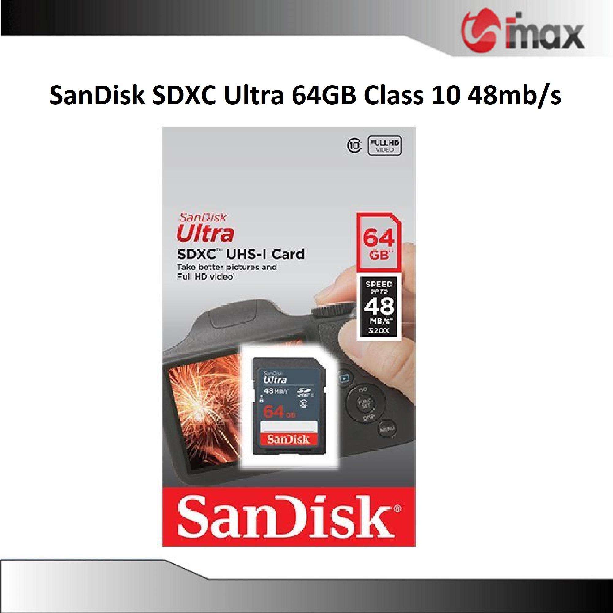 Thẻ nhớ SanDisk SDXC Ultra 64GB Class 10 48mb/s