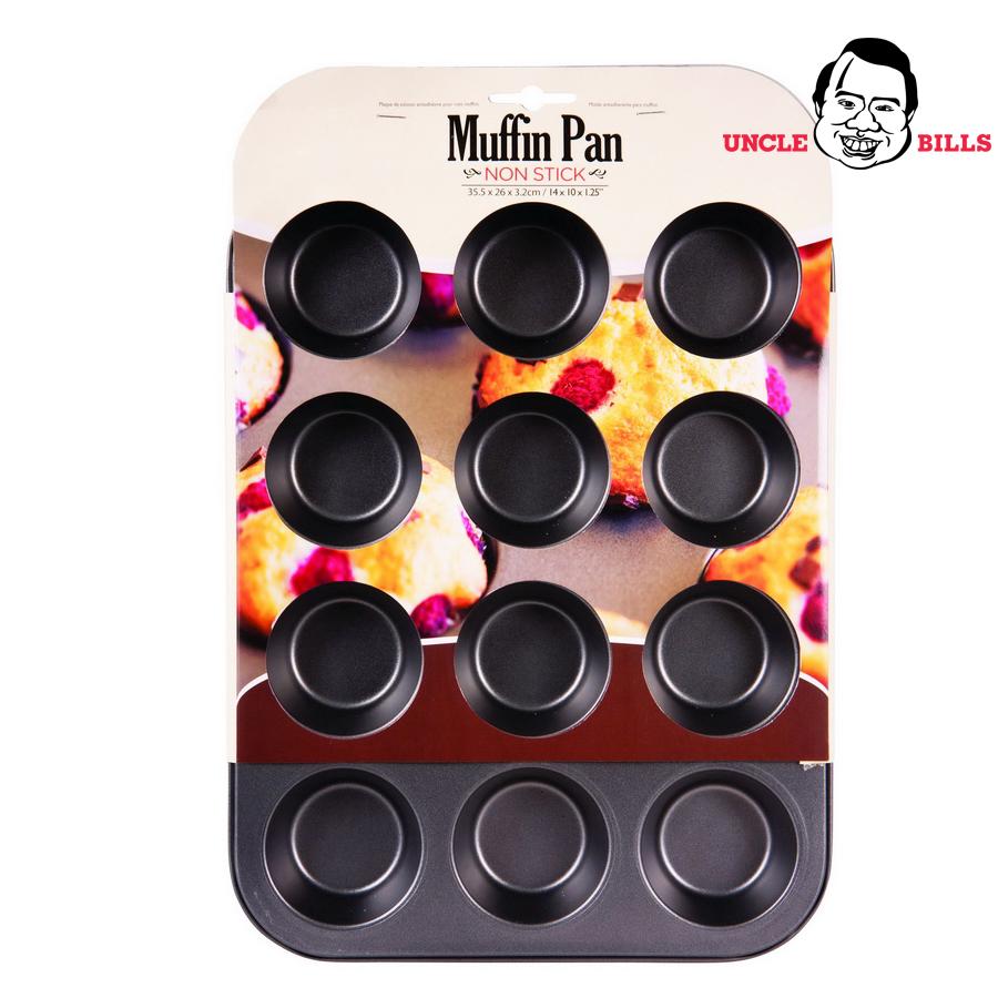 Baking tray cupcake 12 umbrella anti-adhesive genuine UBL KC0020 (black)