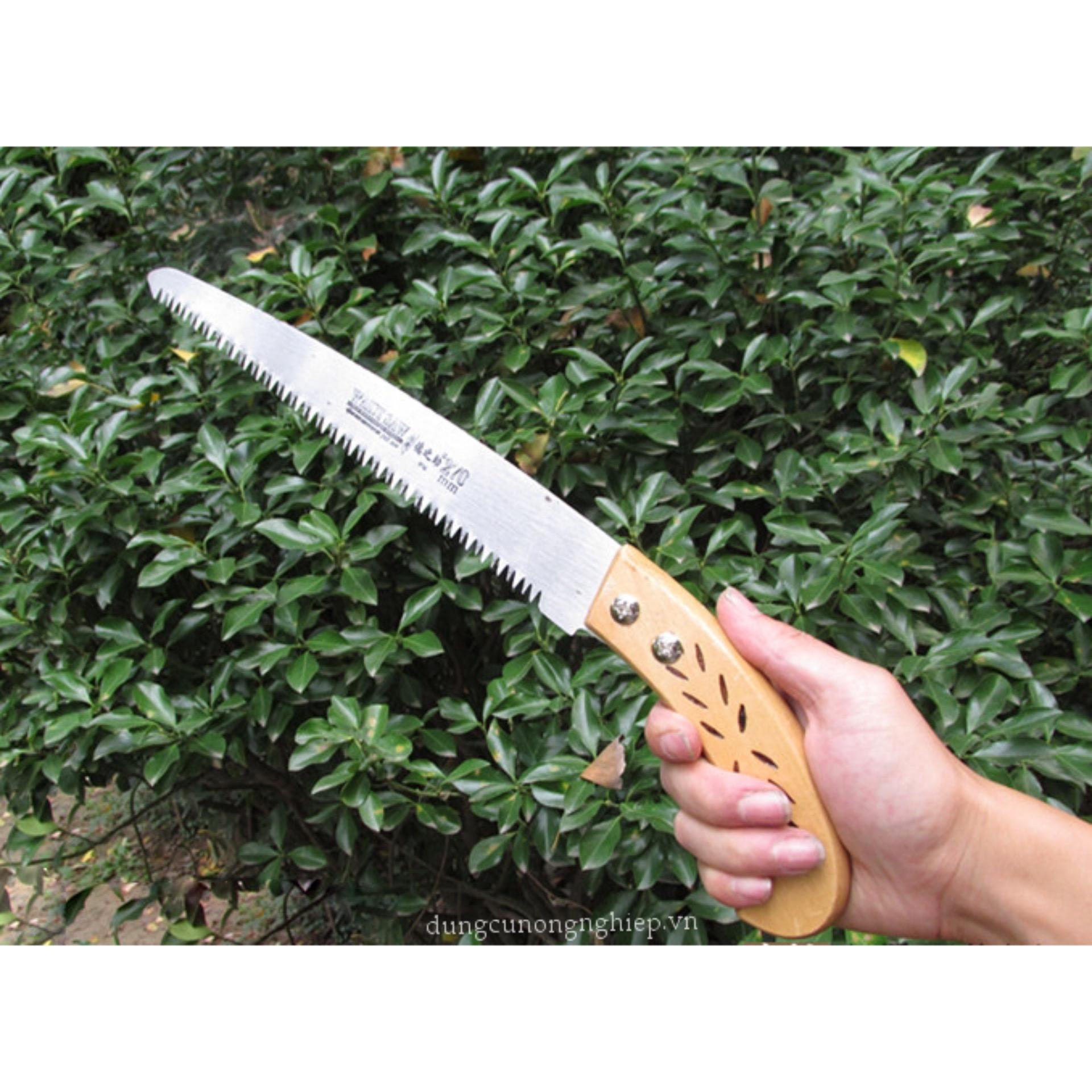 Cưa cành tay cán gỗ 27cm