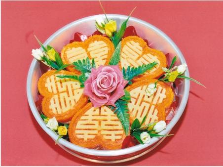 KHUÔN XÔI TRÁI TIM HÌNH SONG HỶ 15 CM