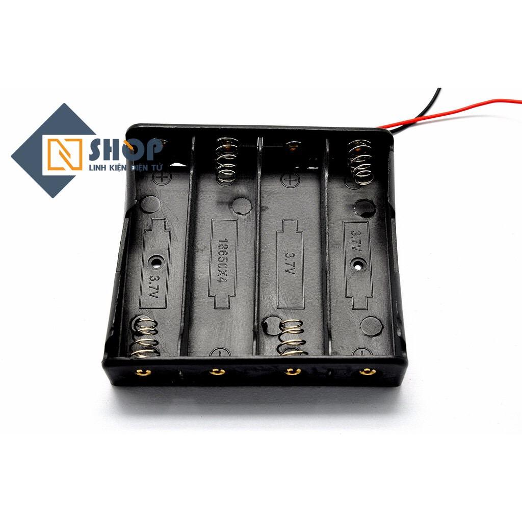[HCM]Đế pin 18650 4 cell nối tiếp