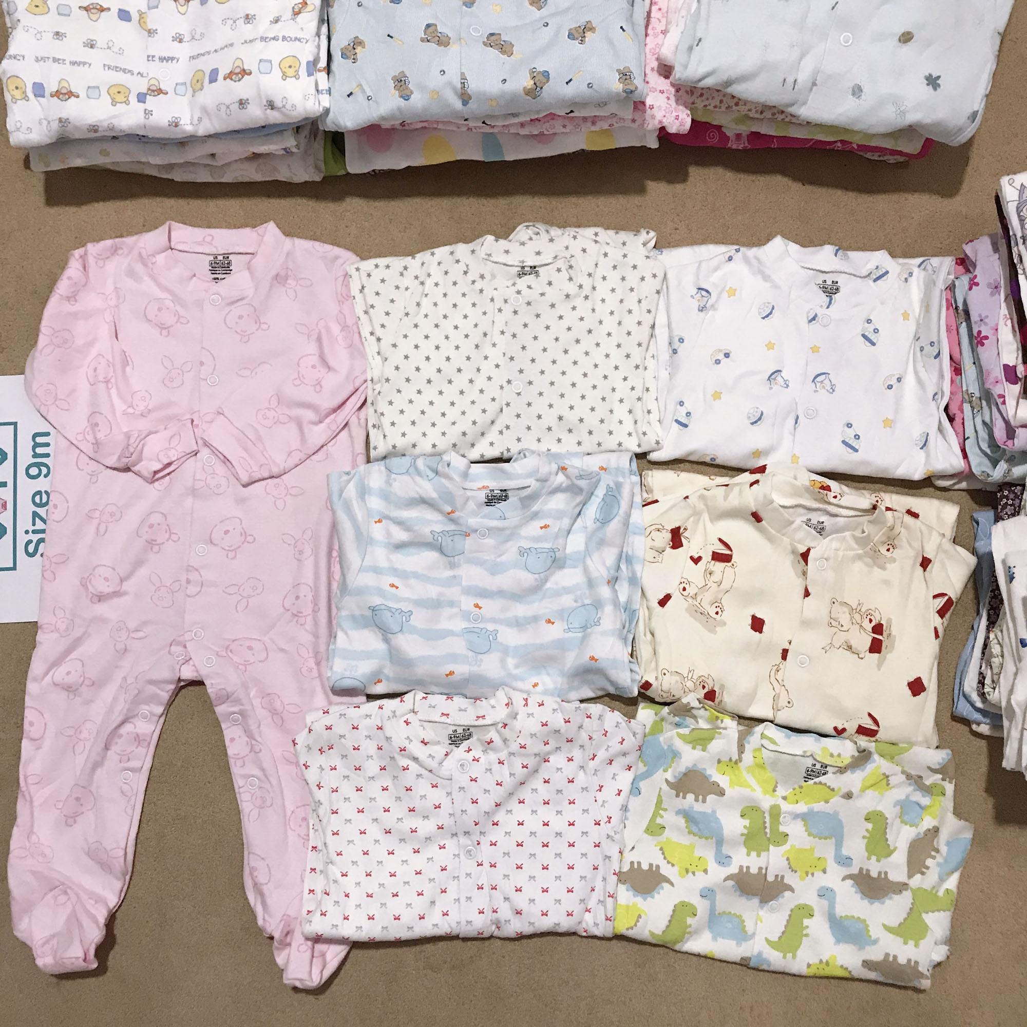 Combo 3 Bodysuit liền vớ Geogre cho BÉ GÁI 3-9M (giao ngẫu nhiên)