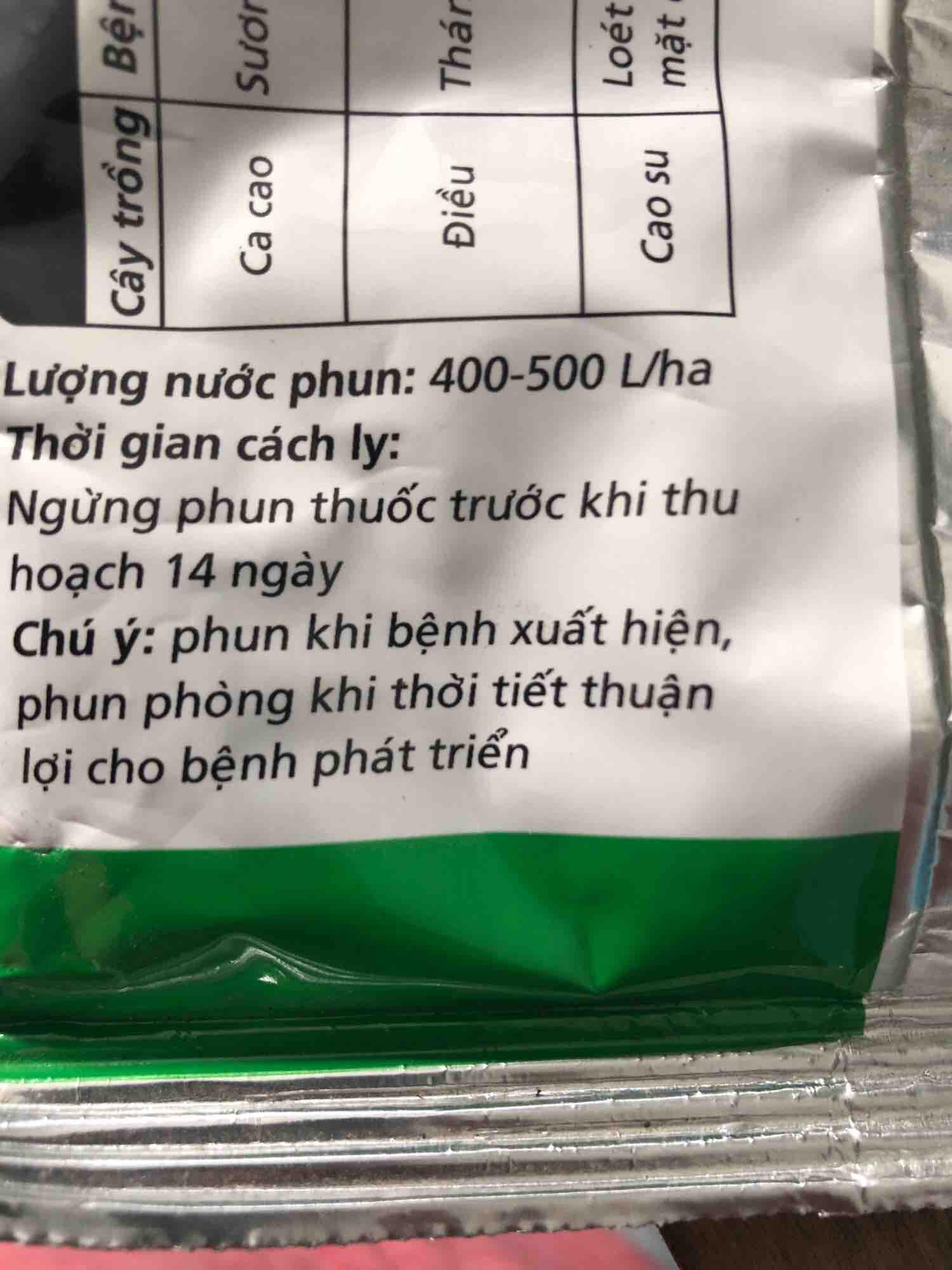 Thuốc trừ nấm Ridomin golg 68wg