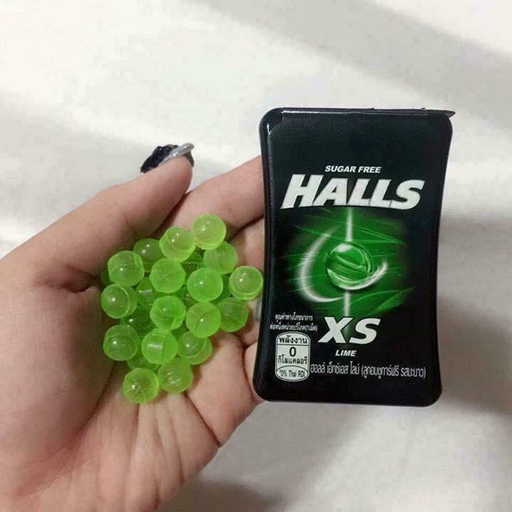 Kẹo cai thuốc lá sugar free halls