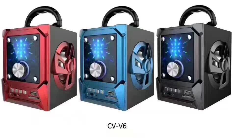 Loa Bluetooth Xách Tay CV-V6 Âm Thanh Đèn Led