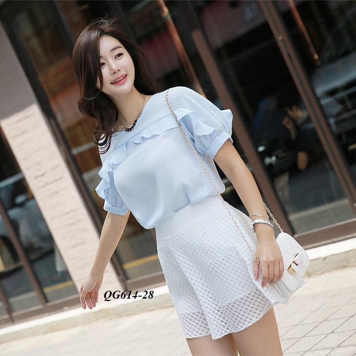 ÁO KIỂU PHỐI BÈO DỄ THƯƠNG - SIZE S-6XL