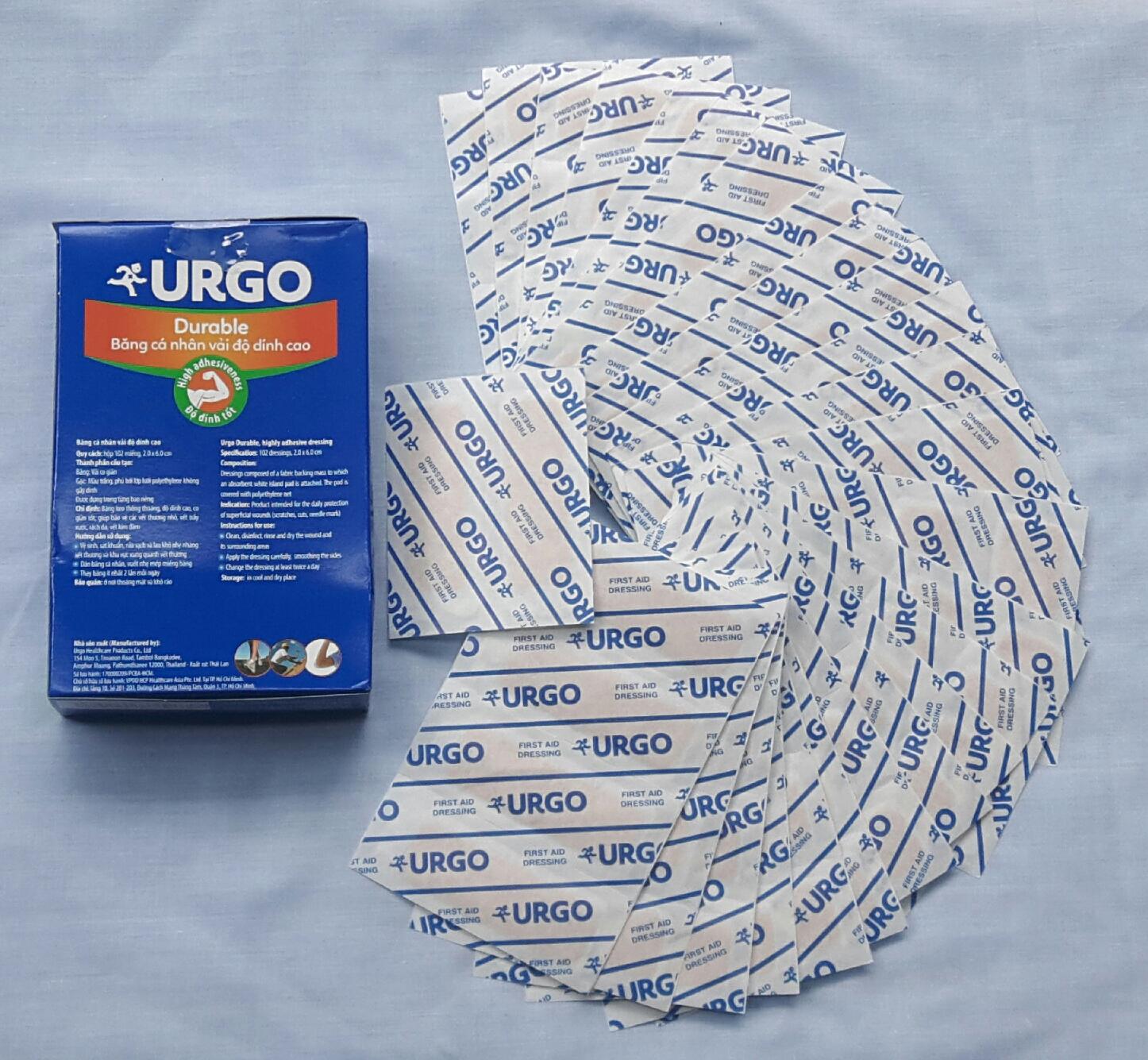 Băng cá nhân vải URGO Durable ( 102 miếng dán / hộp )