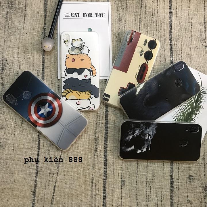 Ốp lưng silicon dẻo nhiều hình dành cho Huawei Nova 3E