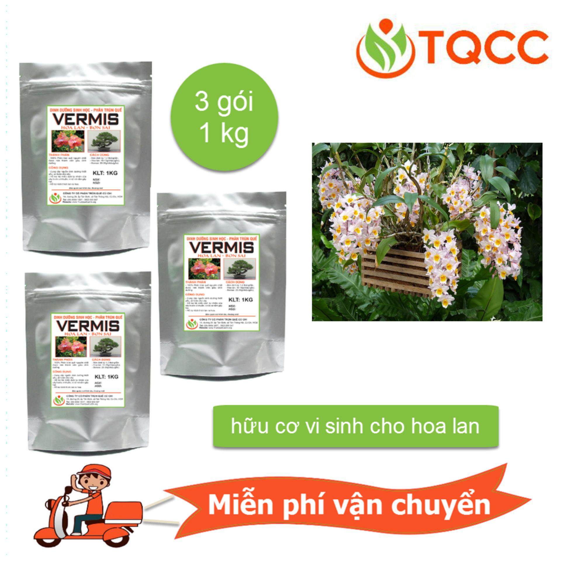 [HCM]Phân viên tan chậm cho hoa lan và bon sai (3 gói 1 kg)