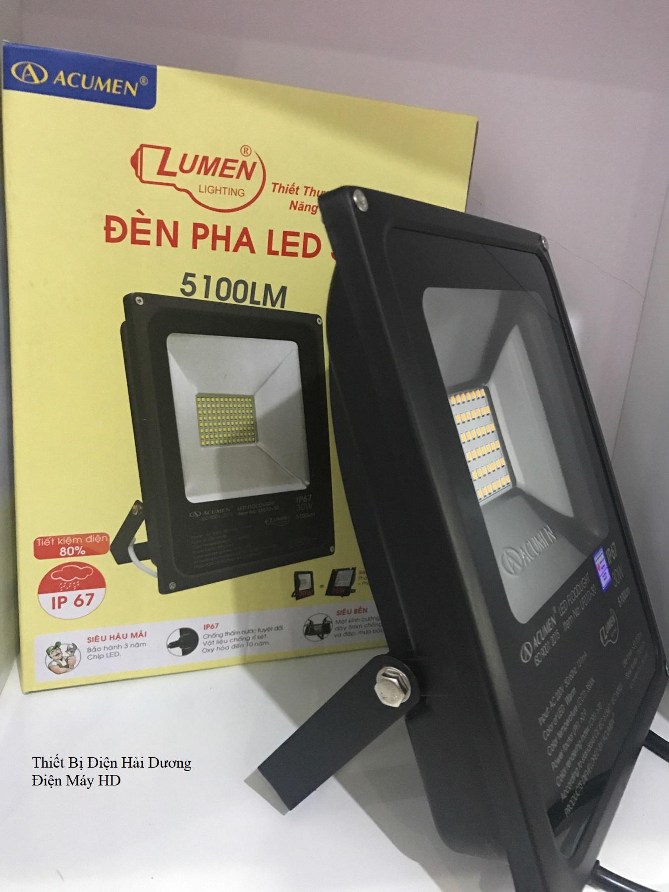 Đèn Pha Led Lumen LF01D-30 dùng Hạt Led 30W - BH 3 năm