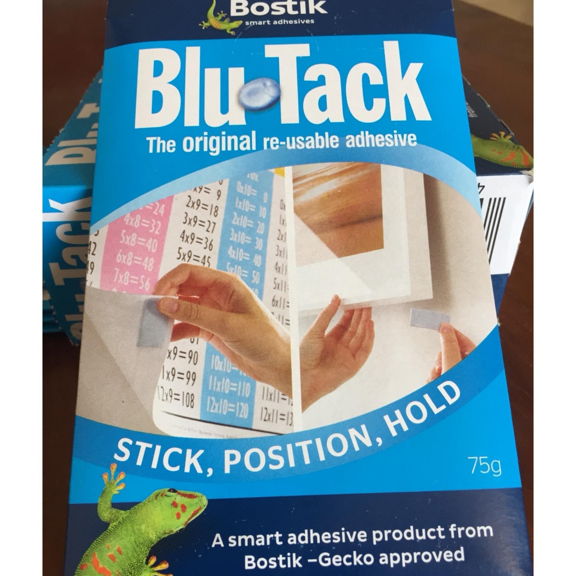 Combo 2 vỉ đất sét dính blu tack, Blu tack của Bostik 75 gr