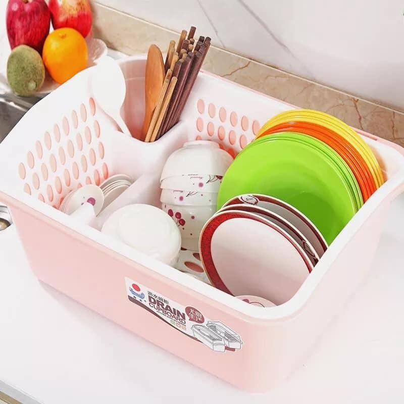 Rổ úp chén bát đĩa có nắp đậy cỡ lớn mẫu mới nhất