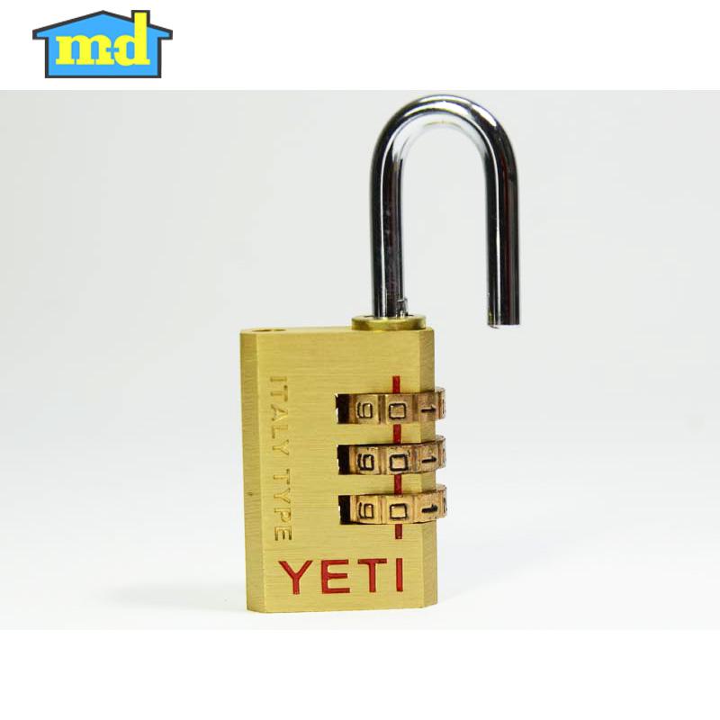 Khóa bấm mật khẩu 3 số YETI Model 330 (Đồng thau)