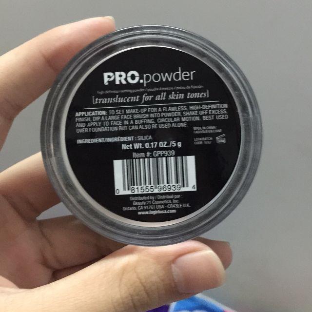 Phấn Phủ Dạng Bột GPP939 Translucent - 5g HD Pro Setting Powder